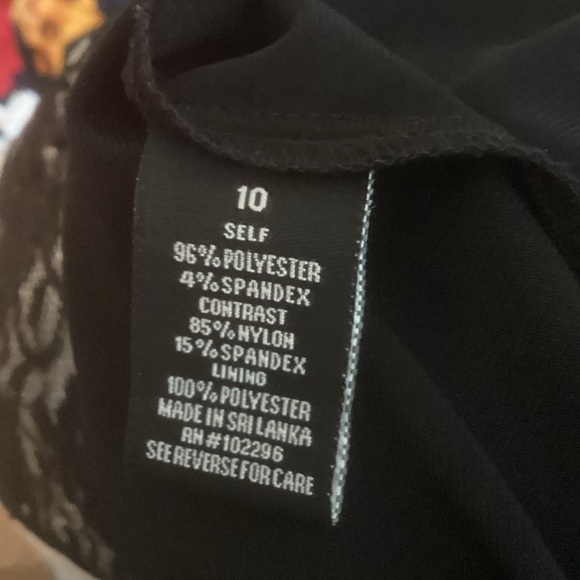 Dress Barn Black and White Lace Midi Dress - Picture 5 of 5